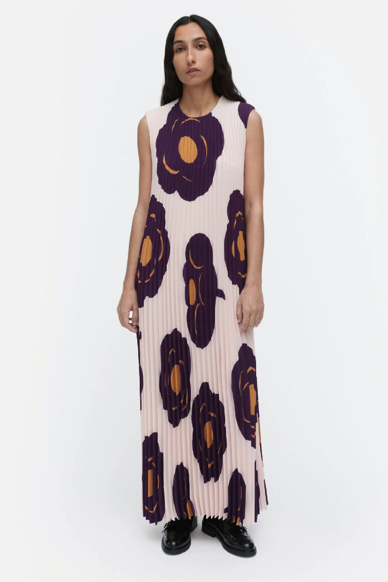 Marimekko Juhlia Tumma mekko - vaaleanpunainen / violetti