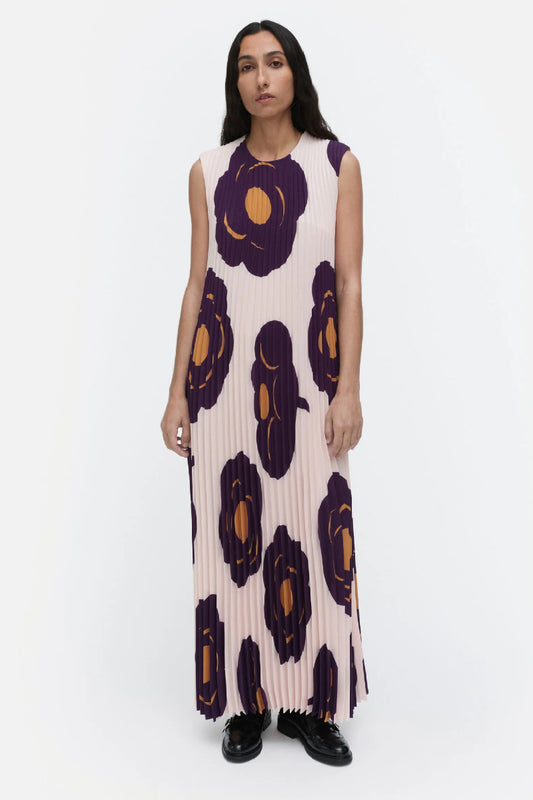 Marimekko Juhlia Tumma mekko - vaaleanpunainen / violetti