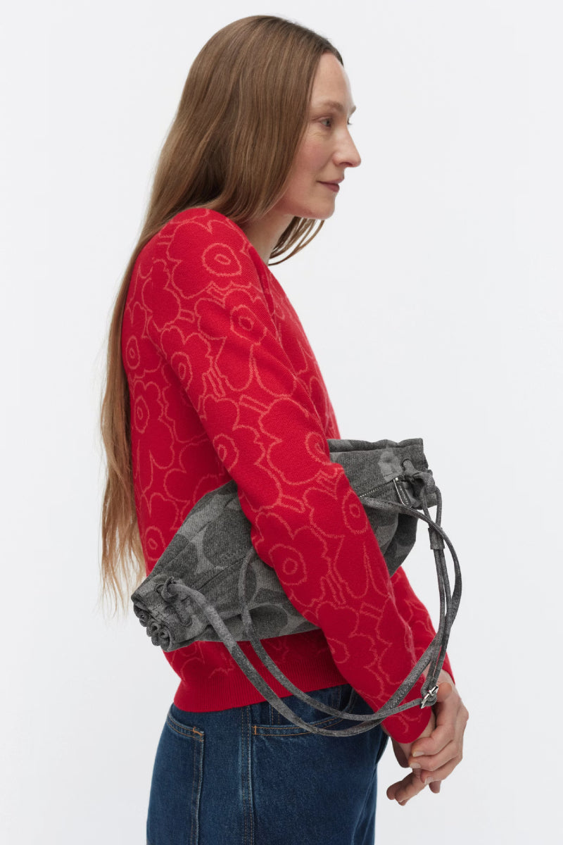 Marimekko Karla Denim olkalaukku - harmaa