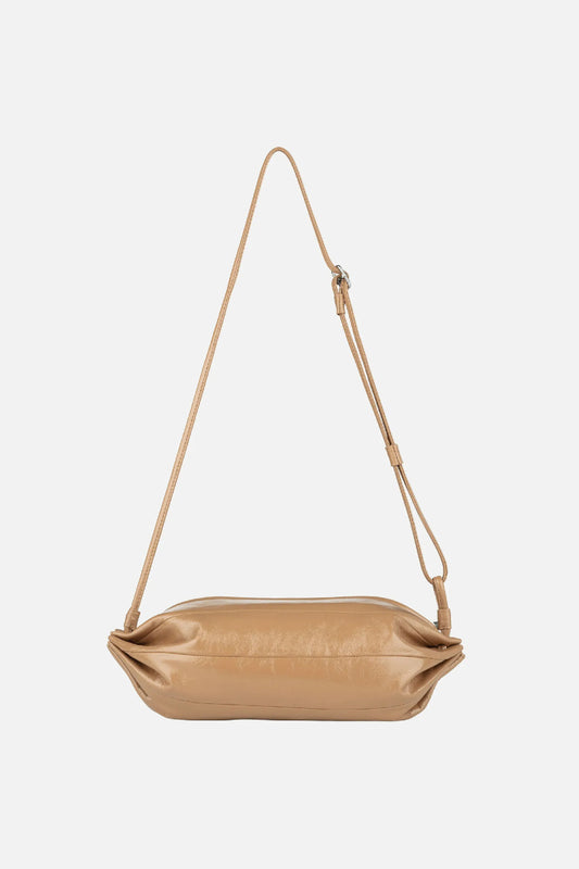 Marimekko Karla Patent olkalaukku - vaaleanruskea