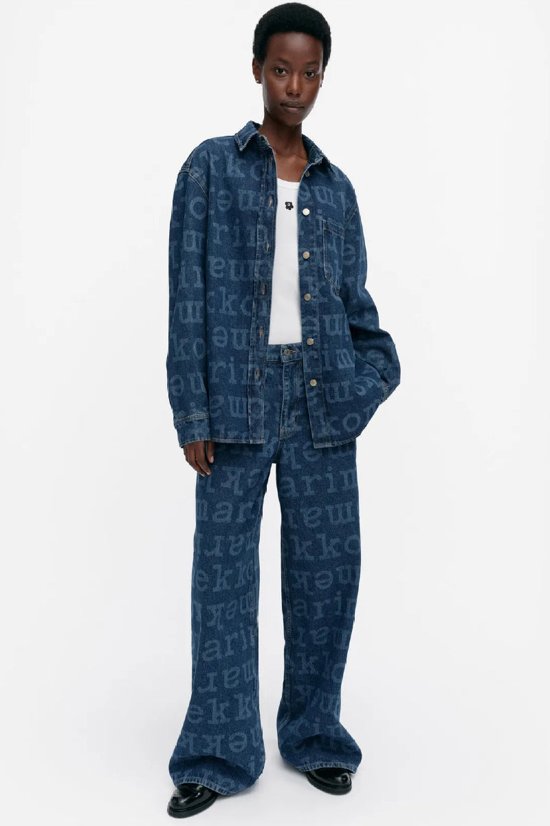 Marimekko Maridenim Vaihe Logo farkkupaita - mid indigo