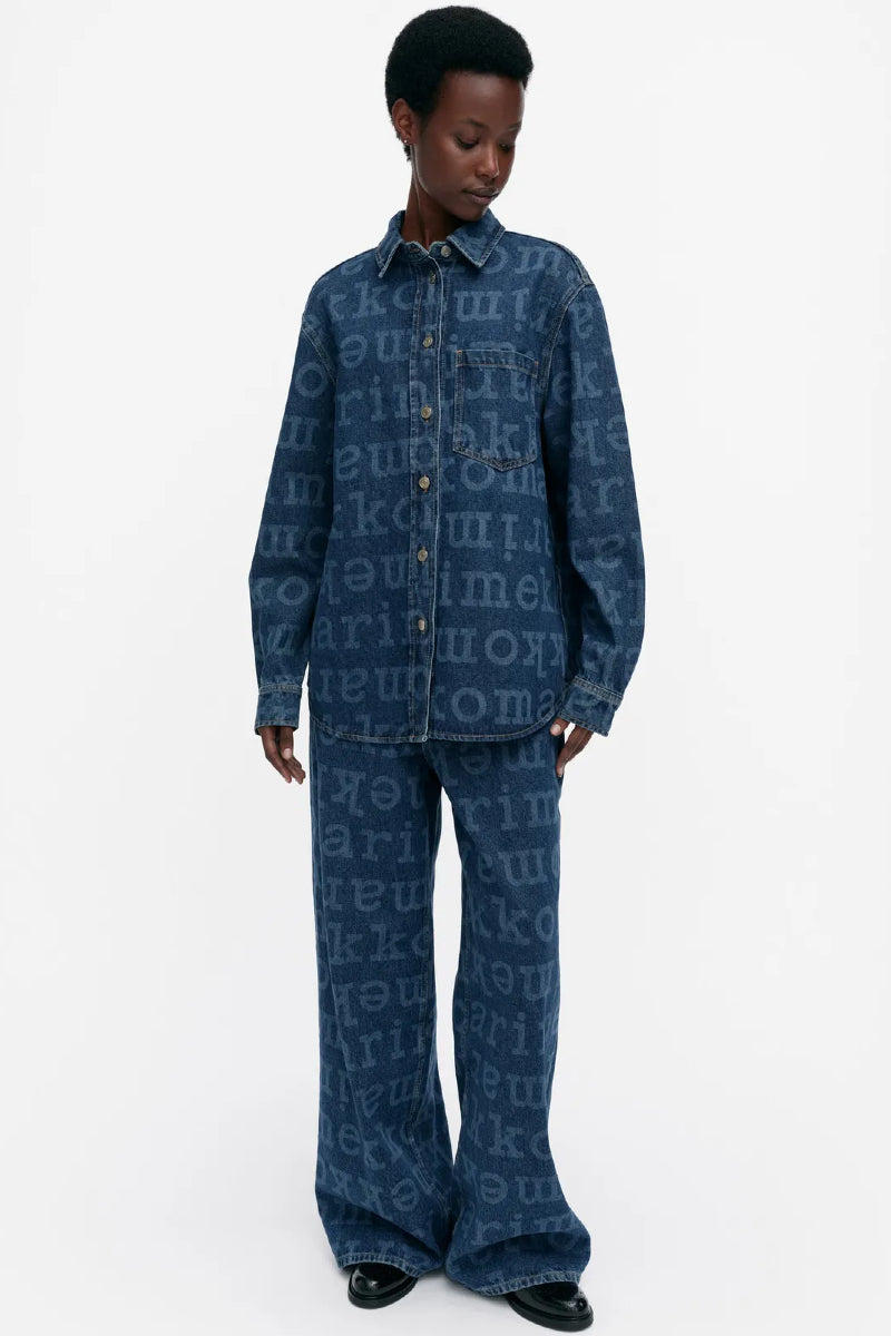 Marimekko Maridenim Vaihe Logo farkkupaita - mid indigo