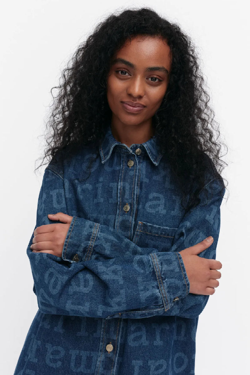 Marimekko Maridenim Vaihe Logo farkkupaita - mid indigo