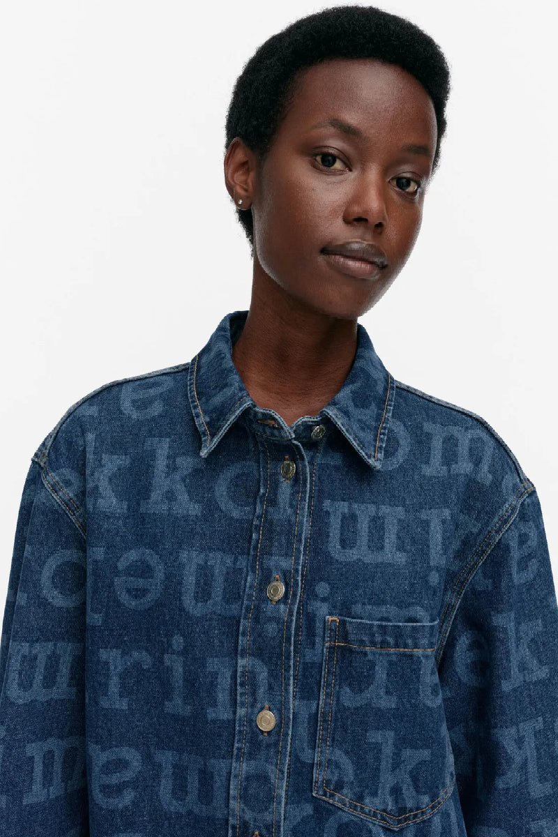 Marimekko Maridenim Vaihe Logo farkkupaita - mid indigo