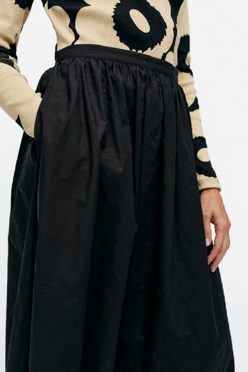 Marimekko Meimi Mini Unikko skirt - black