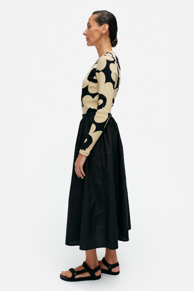 Marimekko Meimi Mini Unikko skirt - black
