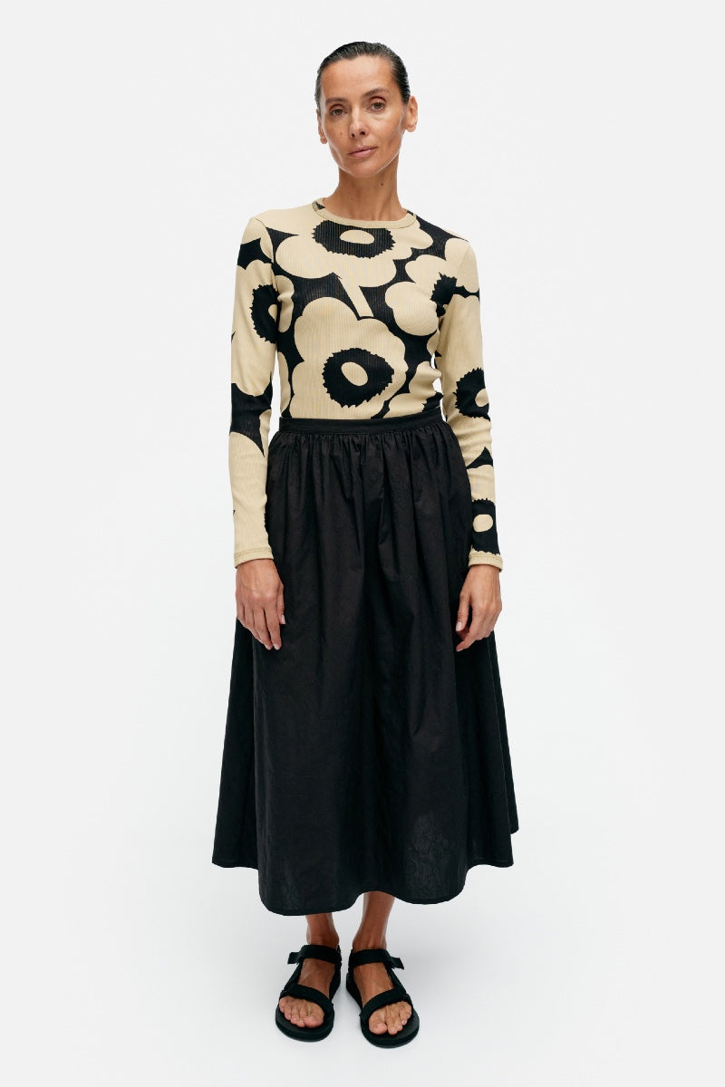 Marimekko Meimi Mini Unikko skirt - black
