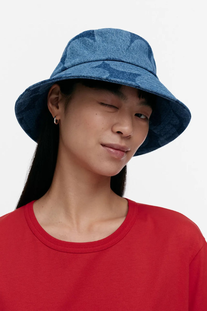 Marimekko Paketti Unikko hattu - mid indigo