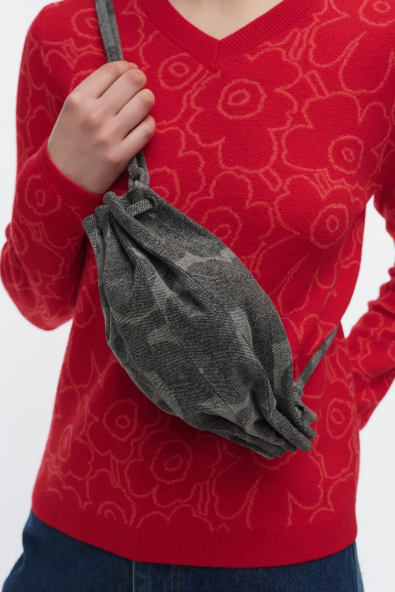 Marimekko Pikku Karla Denim olkalaukku - harmaa