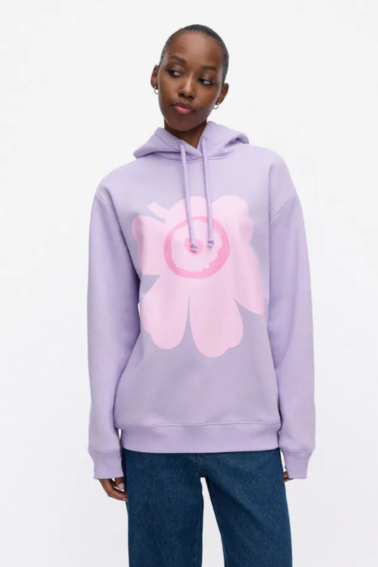 Marimekko Runoja Unikko Kioski huppari - liila