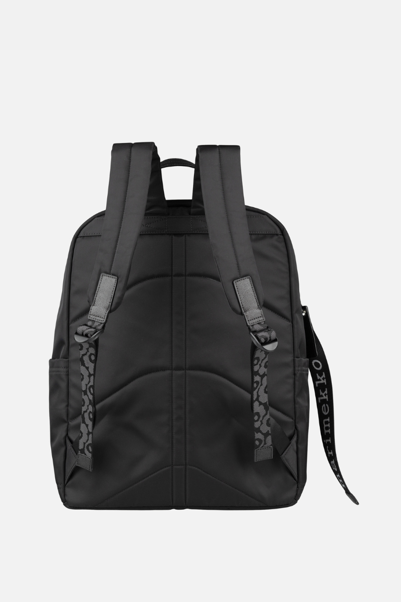 Zip top Backpack Solid reppu - musta