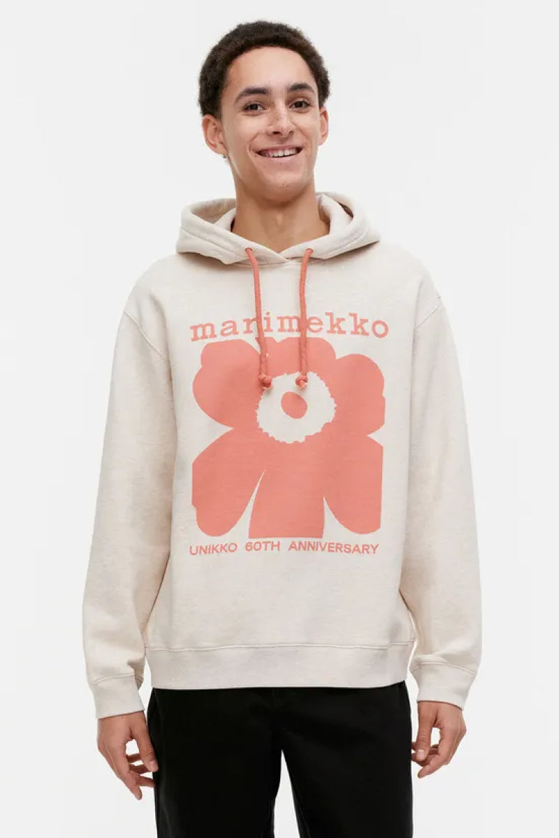 Marimekko Luuppi II Unikko Placement - luonnonvalkoinen / persikka