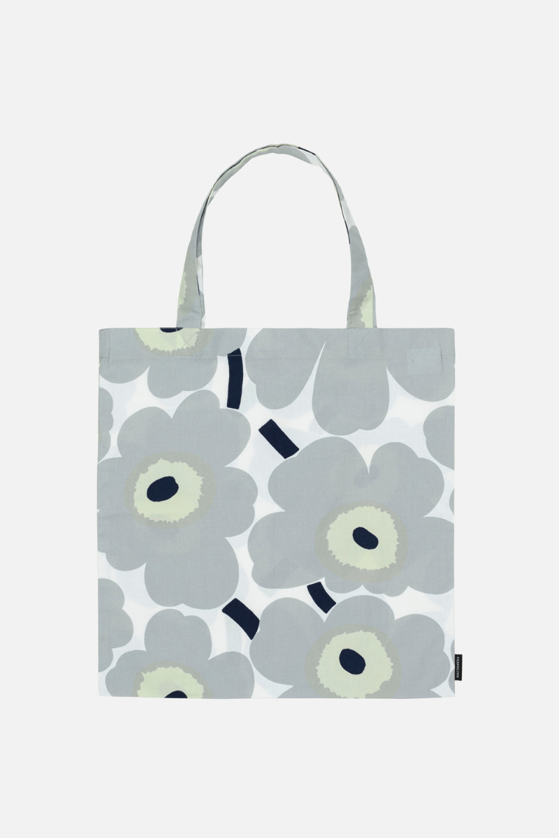 Marimekko Pieni Unikko kangaskassi - harmaa