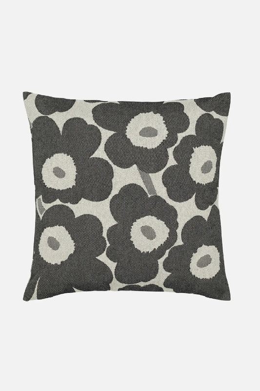 Marimekko Pieni Unikko tyynynpäällinen 47x47 cm - l.valk. / hiekka / hiili