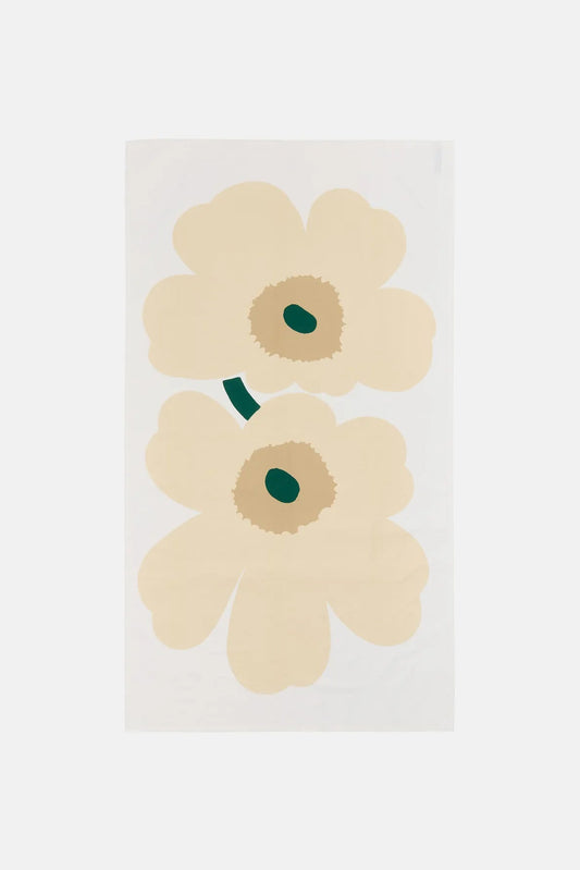 Marimekko Anniversary Unikko Tablecloth 135x250 cm - white / beige