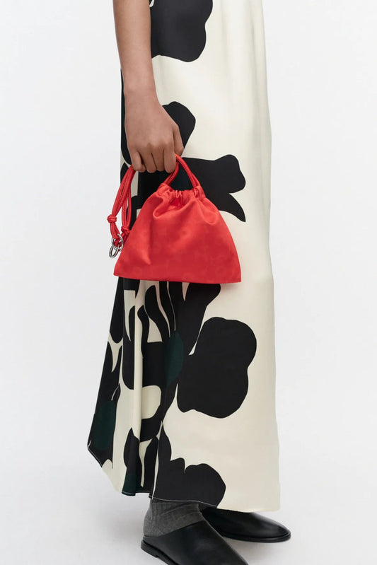 Marimekko Cirra Satin Unikko käsilaukku - punainen