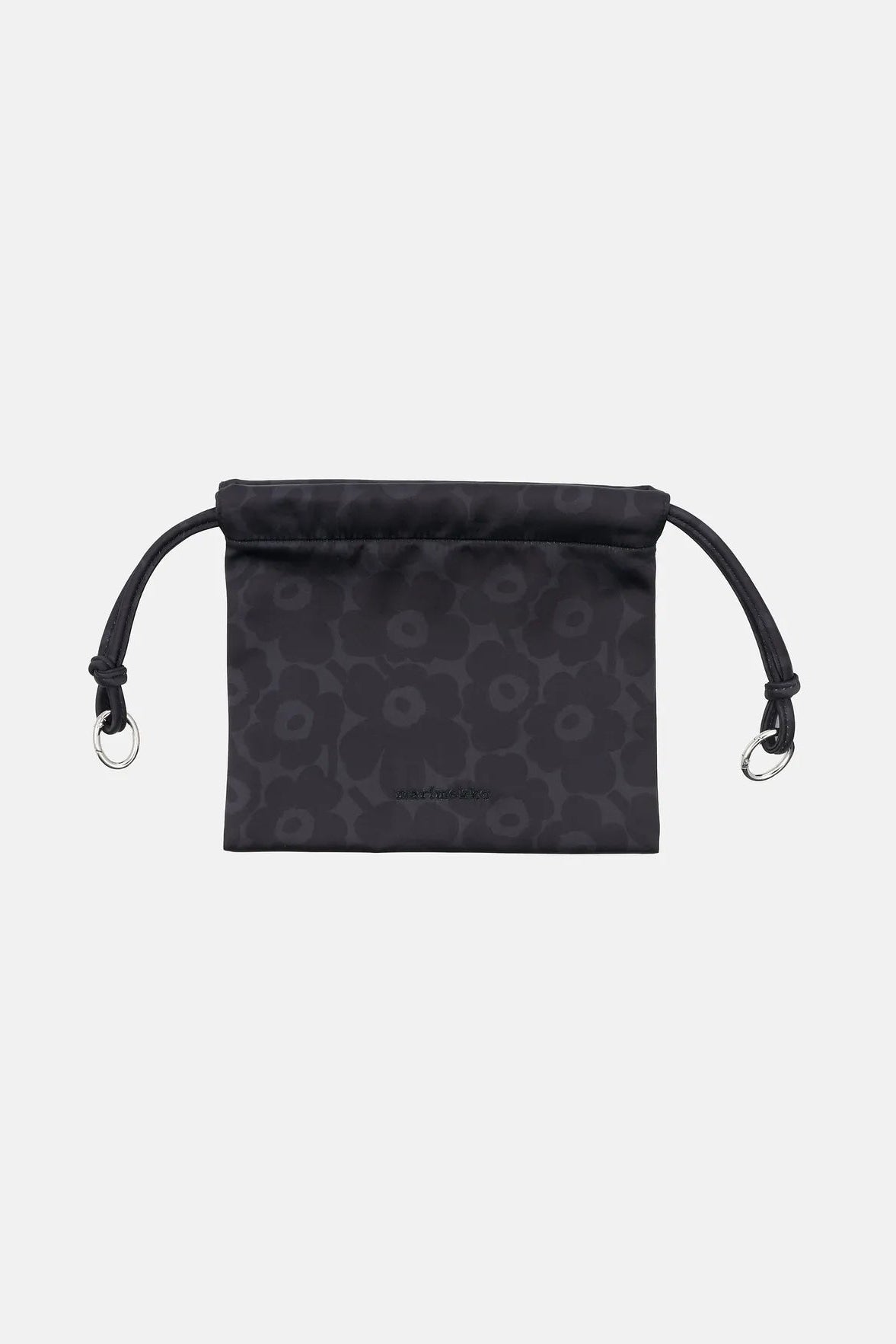 Marimekko Cirra Satin Unikko käsilaukku - tummanharmaa