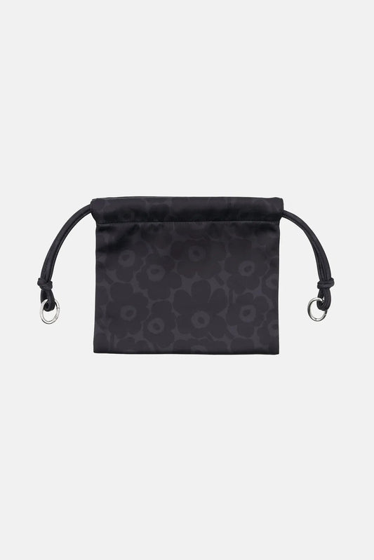Marimekko Cirra Satin Unikko käsilaukku - tummanharmaa