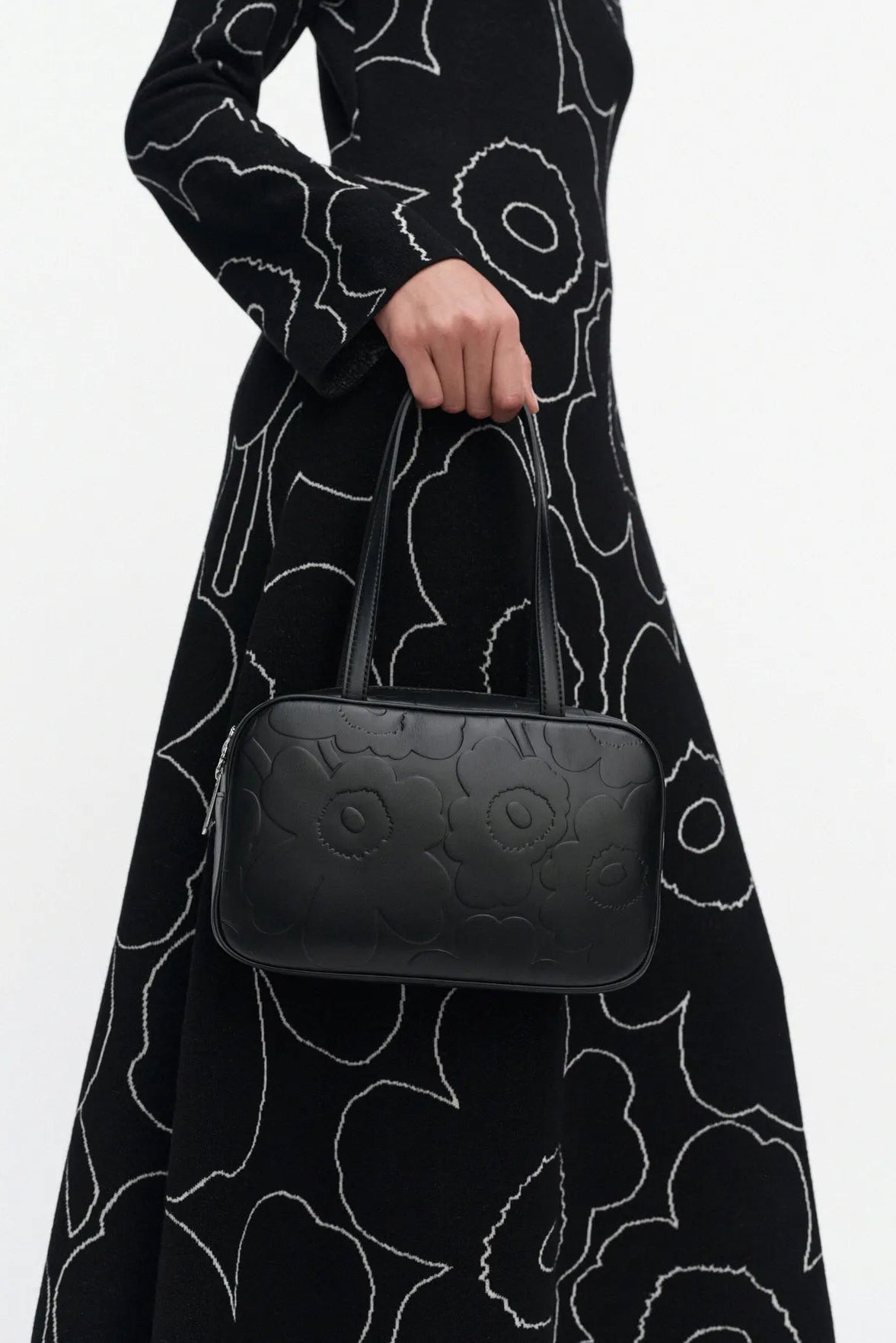 Marimekko Gratha Bowler Unikko Olkalaukku - musta