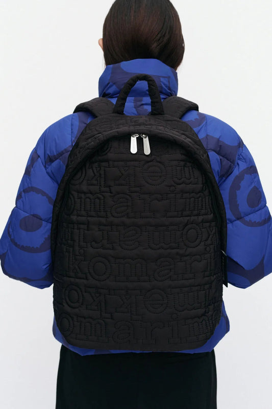 Marimekko Joy Backpack Logo reppu - musta