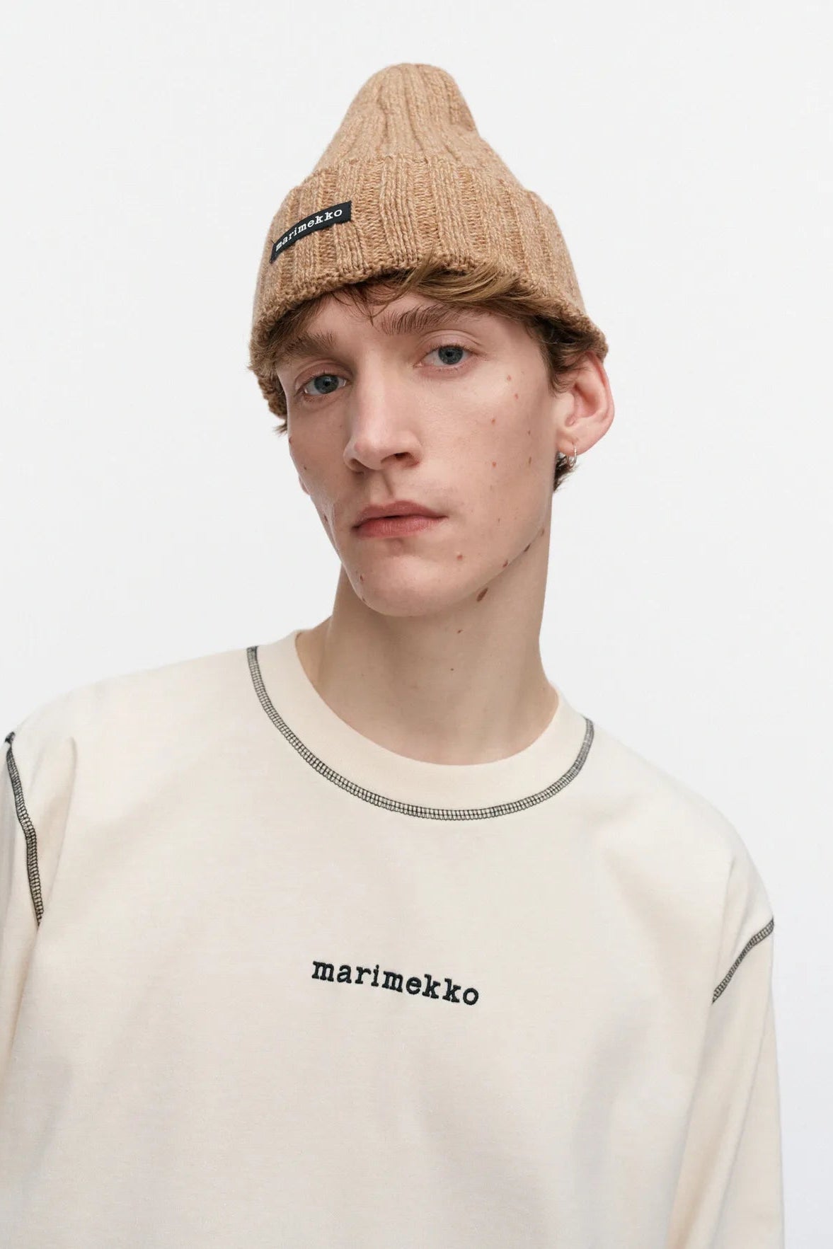 Marimekko Kokeilu Kioski pipo - meleerattu ruskea