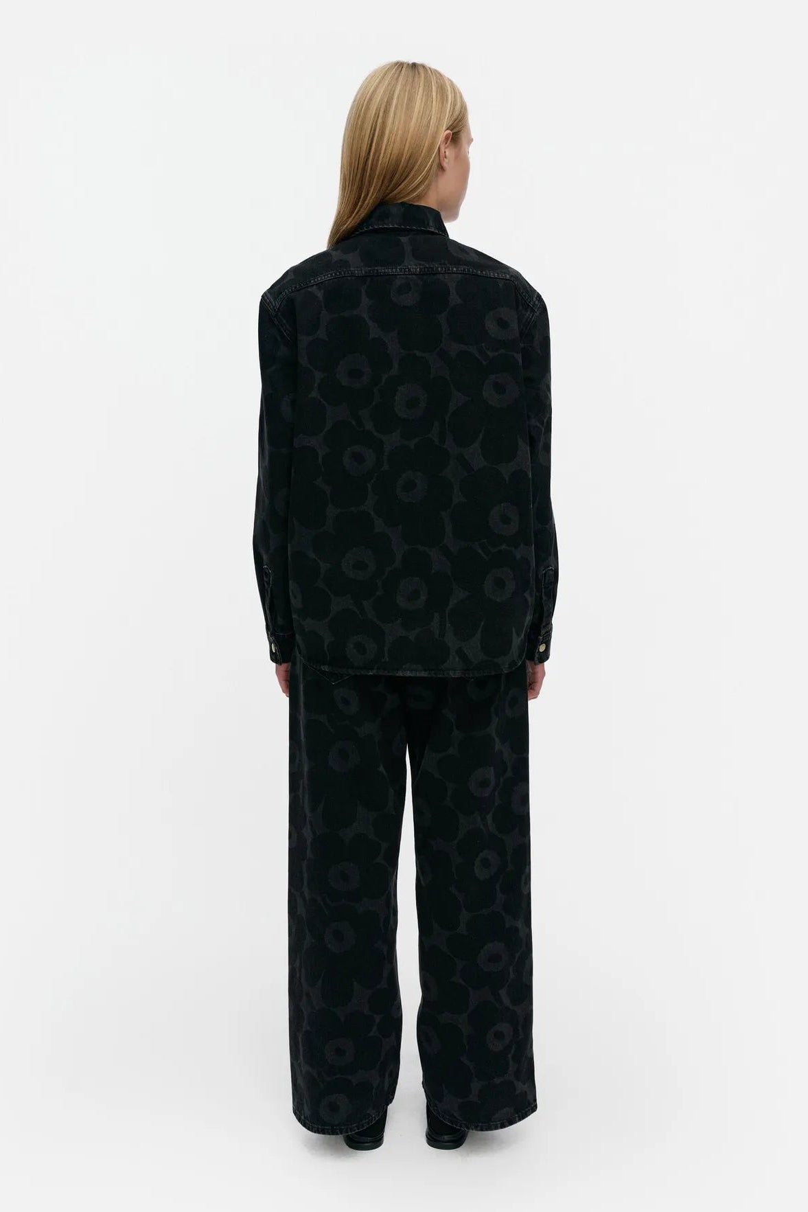 Marimekko Maridenim Vaihe Unikko paita - pesty musta