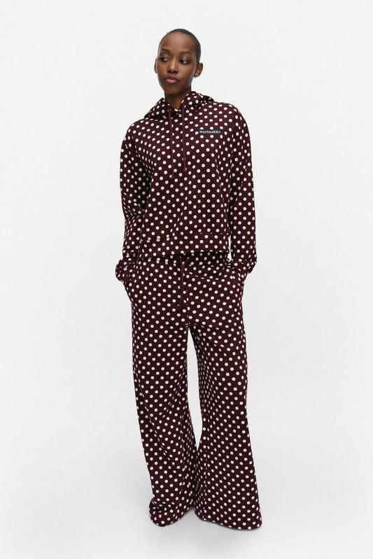 Marimekko Mieta Pallo Kioski huppari - viininpunainen