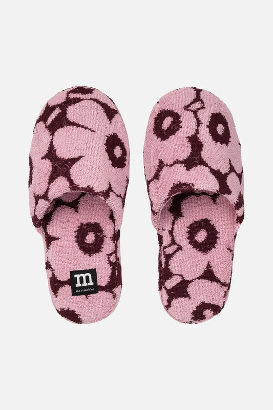 Marimekko Mini Unikko Tossut - vaaleanpunainen / luumu
