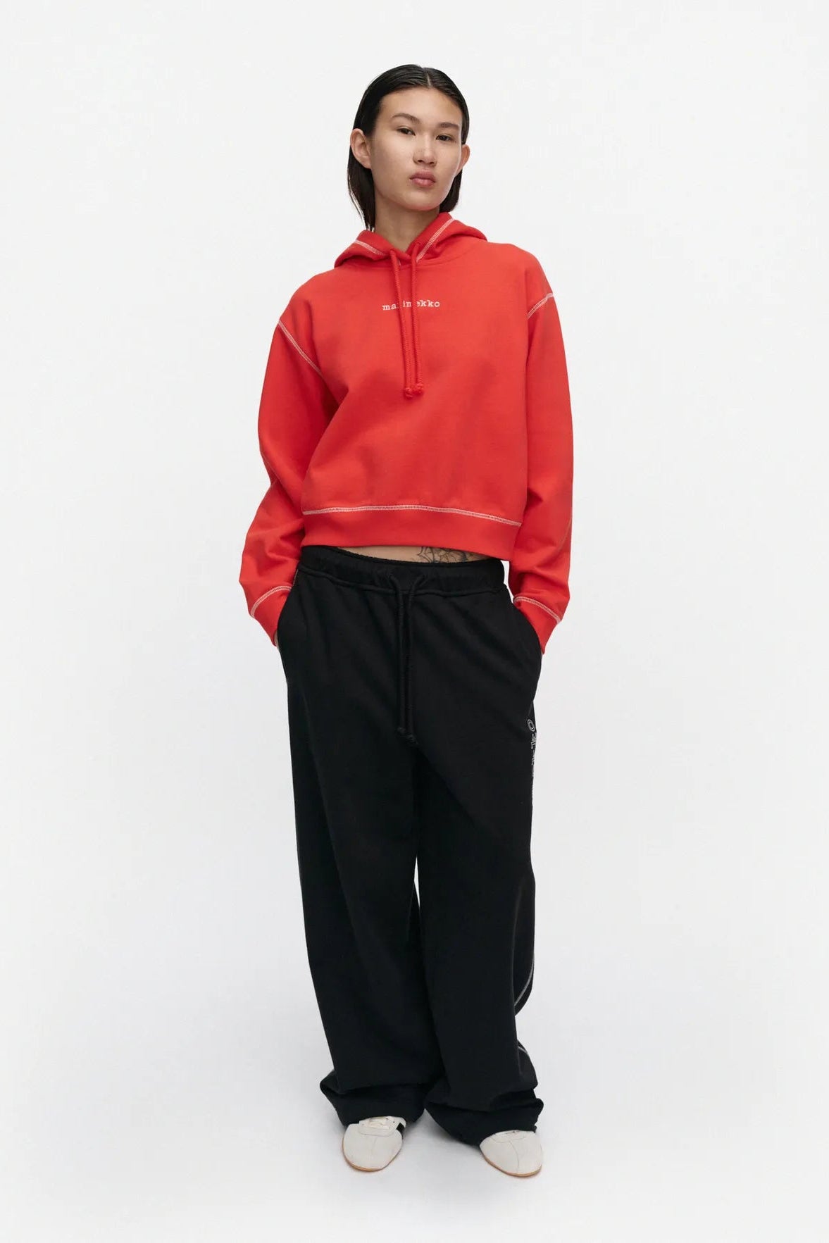 Marimekko Notkelo Logo Placement Kioski huppari - punainen