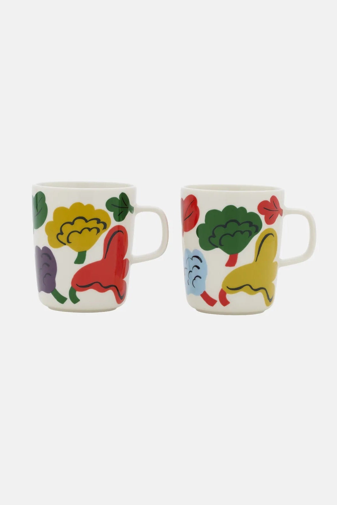 Marimekko Oiva / Kukasta kukkaan muki 2,5 dl / 2 kpl - värikäs