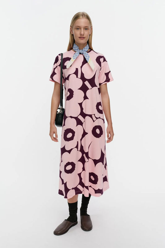 Marimekko Pisteinen Unikko mekko - vaaleanpunainen