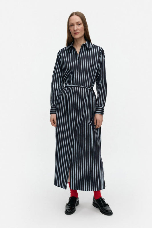 Marimekko Tekniikka Piccolo Paitamekko - musta / turkoosi