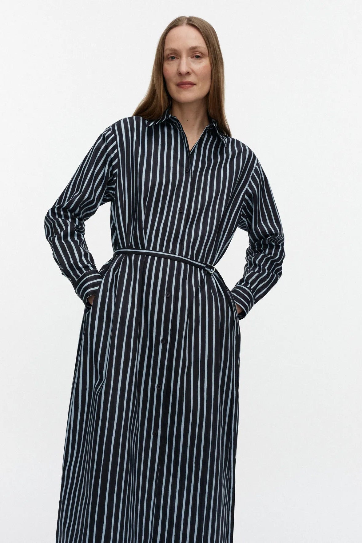 Marimekko Tekniikka Piccolo Paitamekko - musta / turkoosi