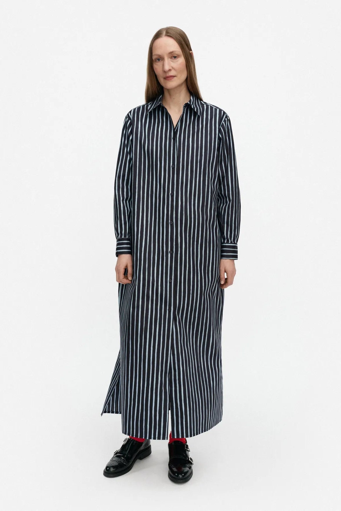 Marimekko Tekniikka Piccolo Paitamekko - musta / turkoosi