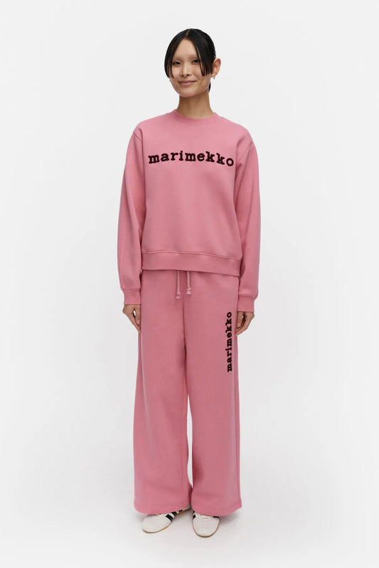 Marimekko Trilce Logo Placement Kioski collegepaita - vaaleanpunainen