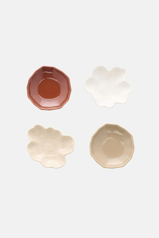 Marimekko Unikko & Kivet Lautanen 4 pcs - eri värejä
