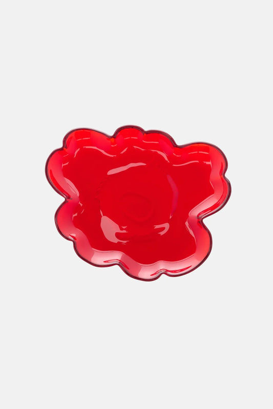 Marimekko Unikko Lasilautanen 20 cm - punainen
