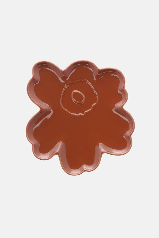 Marimekko Unikko Lautanen 20 cm - ruskea
