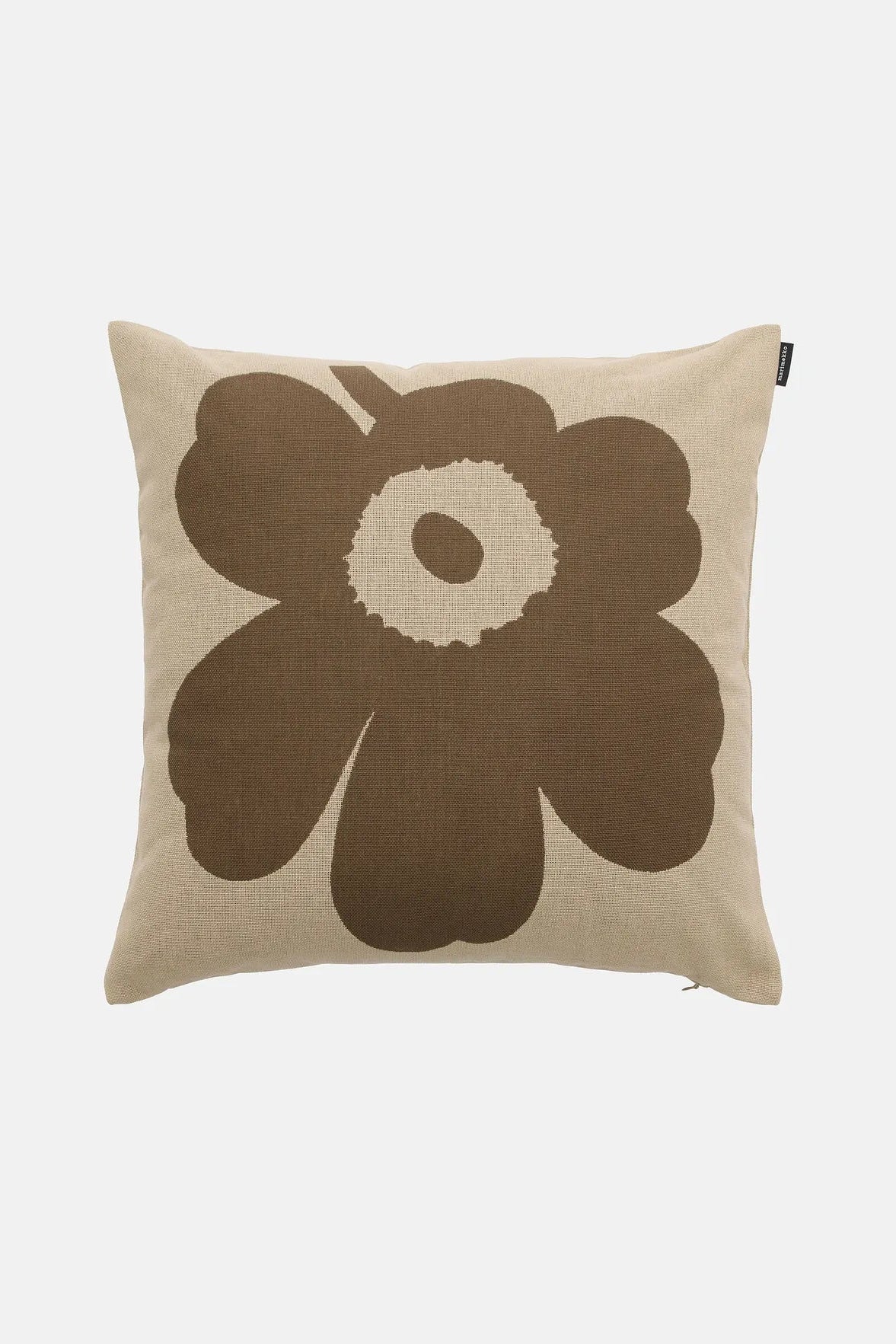 Marimekko Unikko Tyynynpäällinen 50x50 cm - beige / tummanvihreä