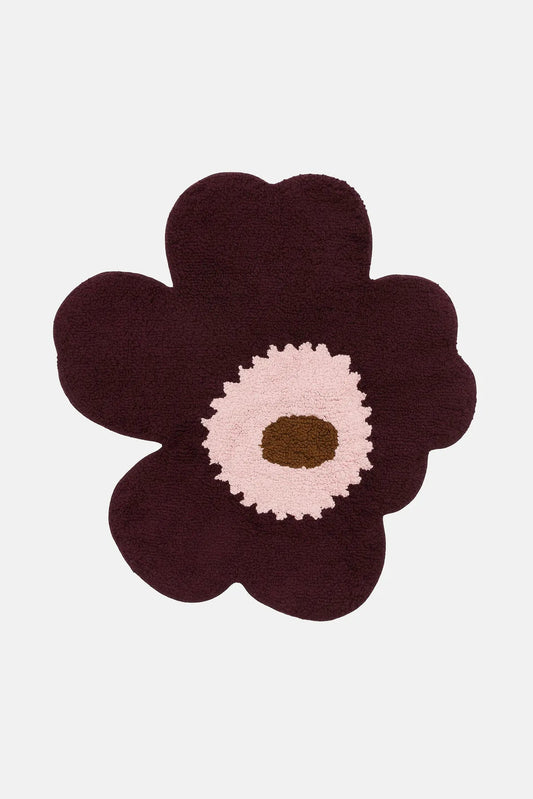 Marimekko Unikko kylpyhuoneen matto 73 x 74 cm - luumu