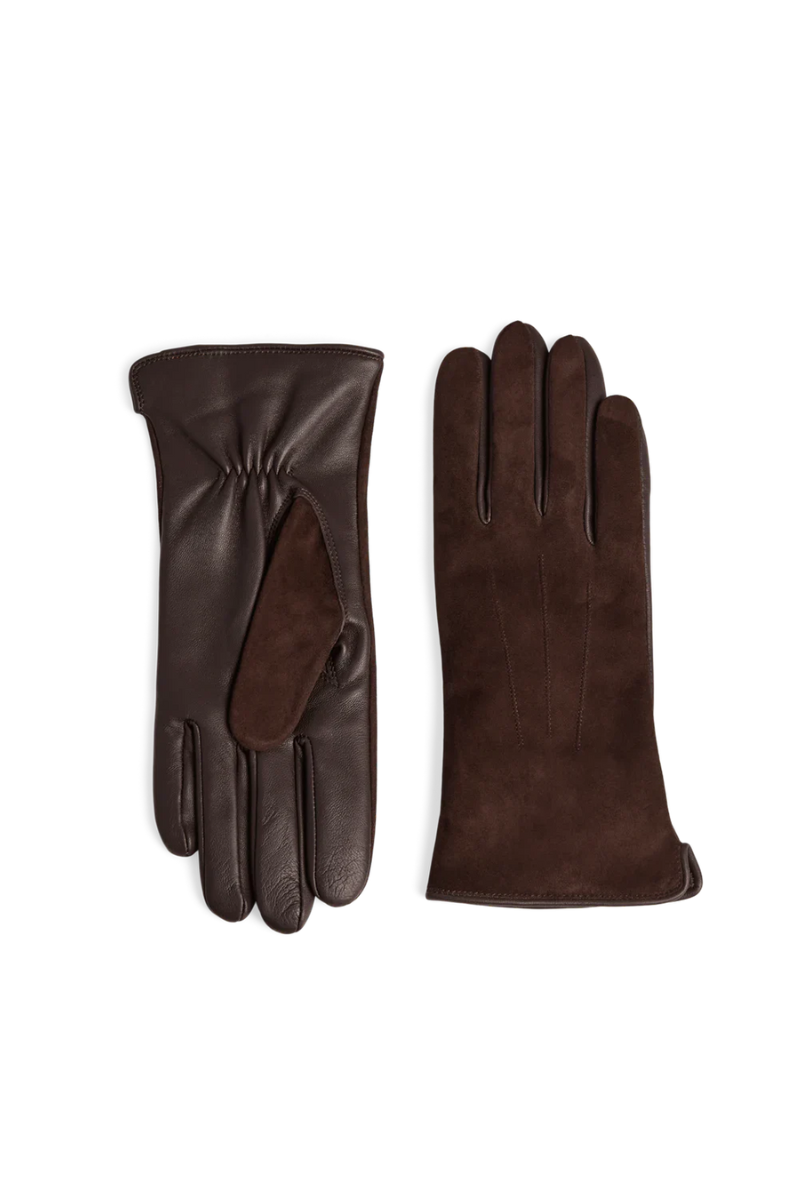Markberg CariannaMBG Glove suede - dark brown