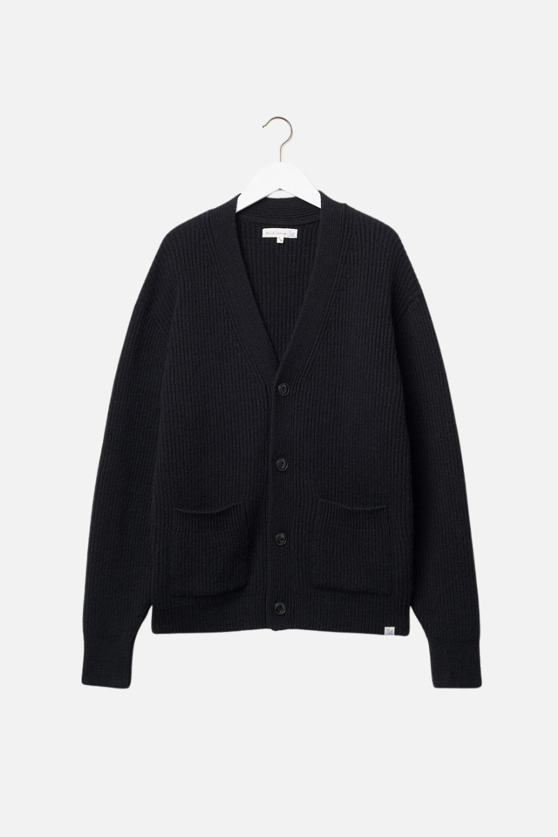 Merz b. Schwanen Cardigan - deep black