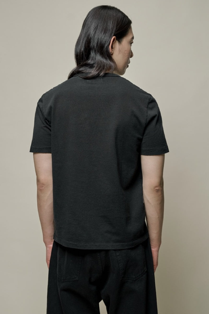 Merz B. Schwanen Classic Cotton Jersey T-shirt - deep black