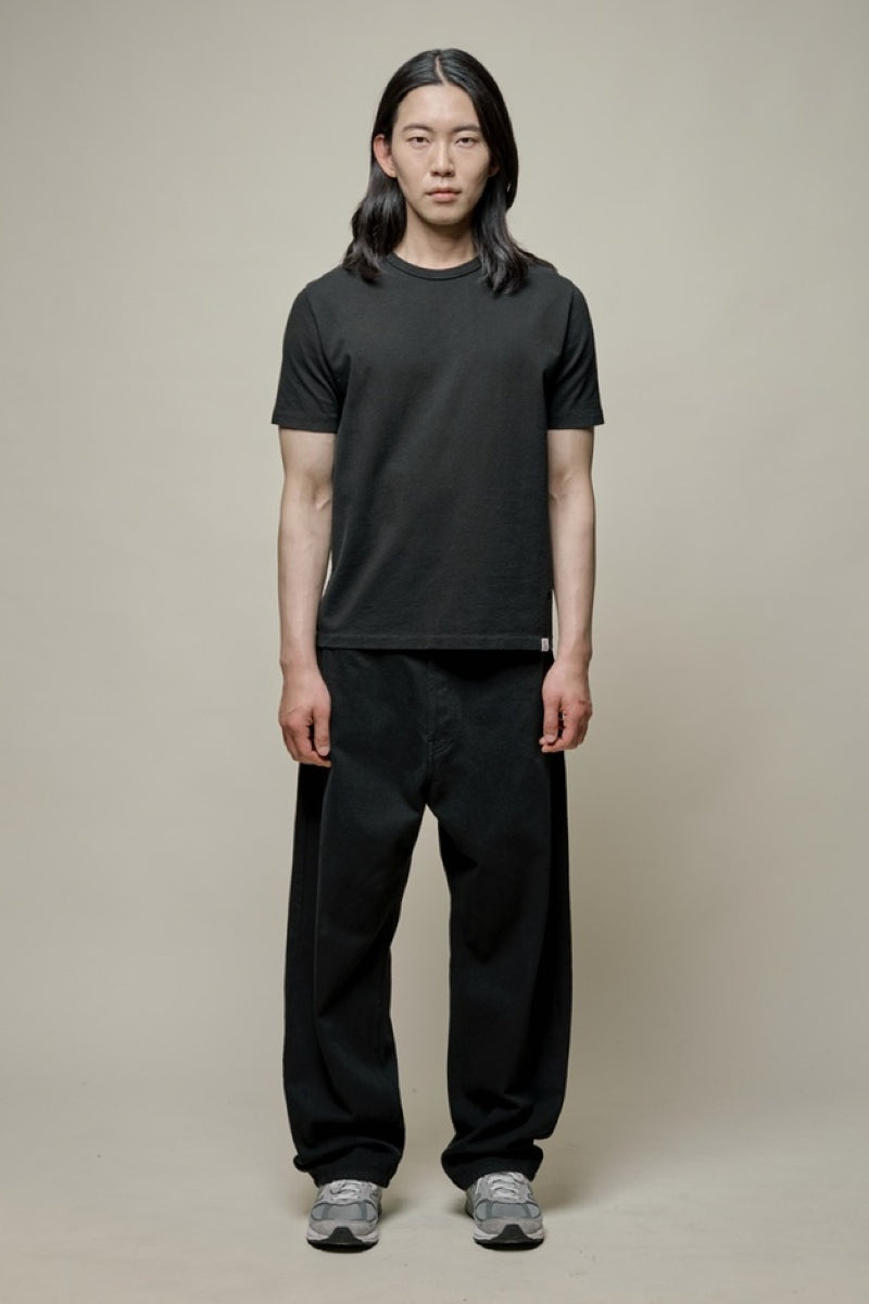 Merz B. Schwanen Classic Cotton Jersey T-shirt - deep black