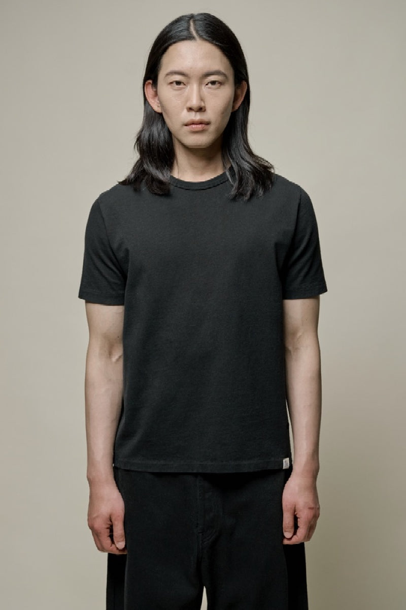 Merz B. Schwanen Classic Cotton Jersey T-shirt - deep black