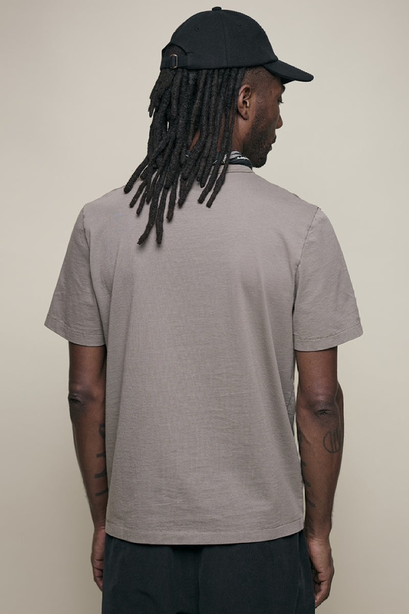 Merz B. Schwanen Classic Cotton Jersey T-shirt - faded grain