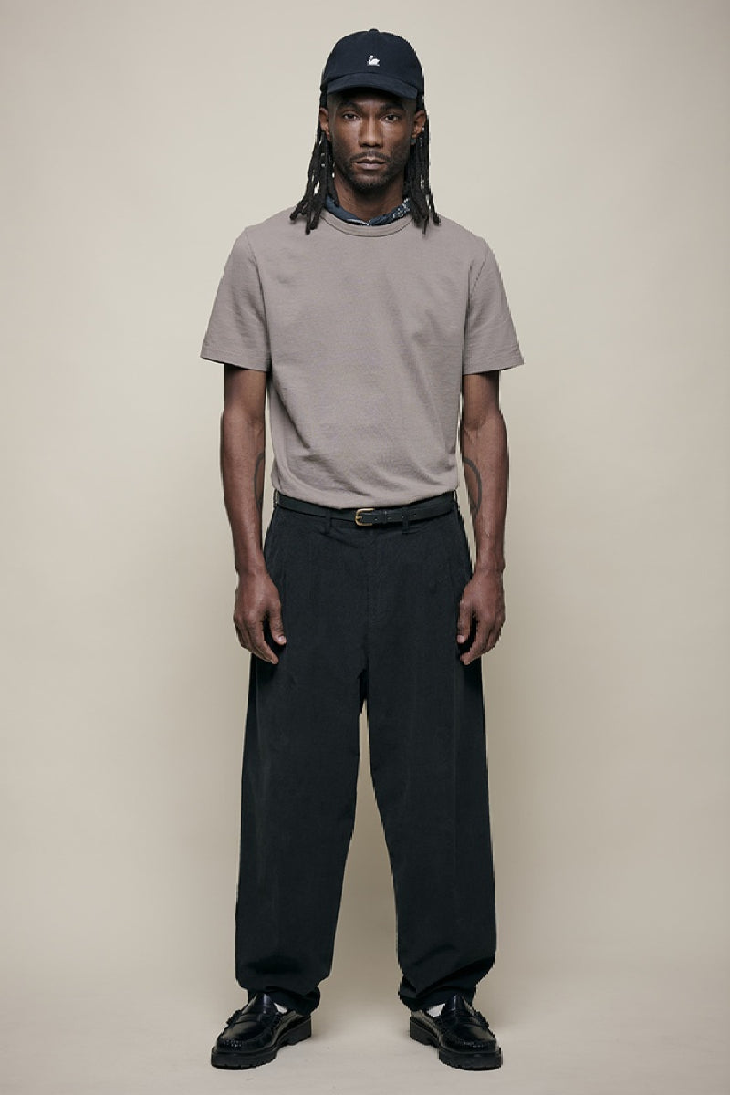 Merz B. Schwanen Classic Cotton Jersey T-shirt - faded grain