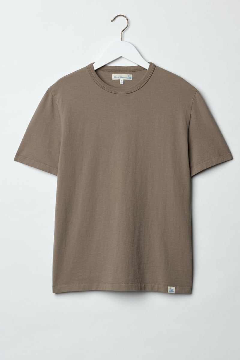 Merz B. Schwanen Classic Cotton Jersey T-shirt - faded grain