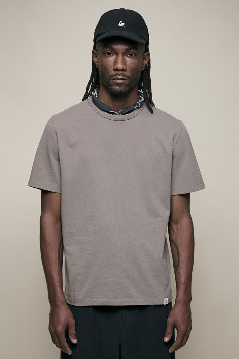 Merz B. Schwanen Classic Cotton Jersey T-shirt - faded grain