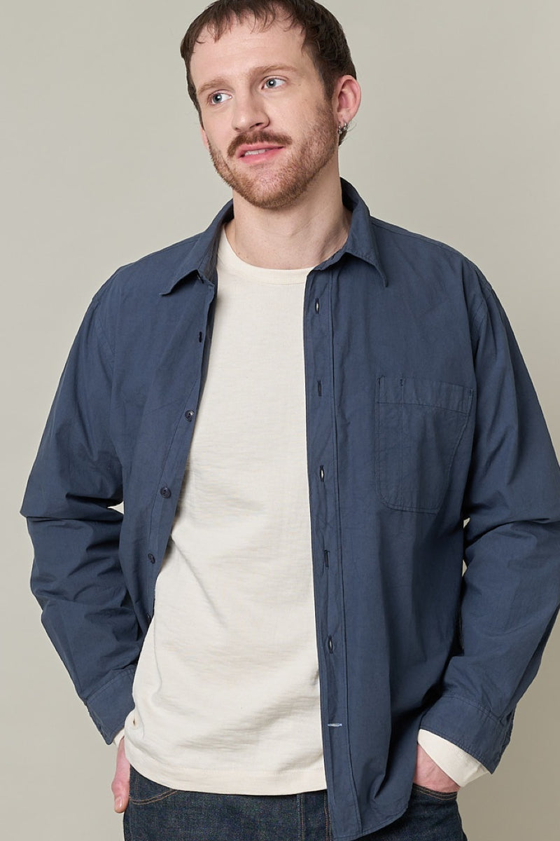 Merz B. Schwanen 2S18 Loopwheeled Relaxed Fit Heavyweight Longsleeve - nature